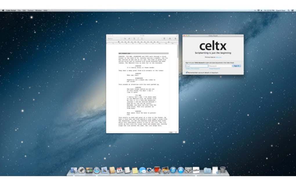 Celtx For Mac Free
